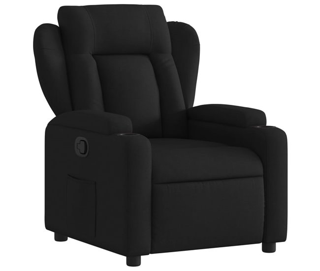 Conforama vidaXL Sillón reclinable de tela negro