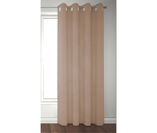 Conforama Visillo DENZEL 140x280 cm. color camel