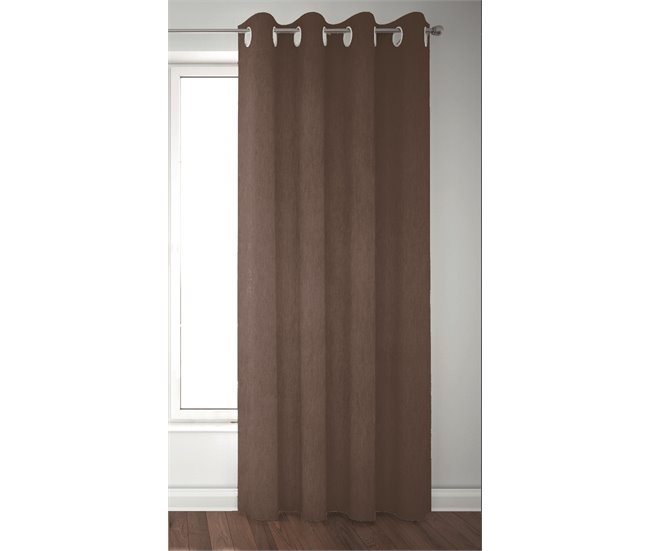 Conforama Visillo DENZEL 140x280 Cm. Color Gris