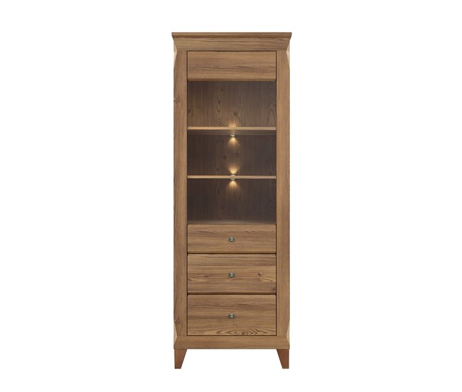 Conforama Vitrina 1 Puerta Raya Madera