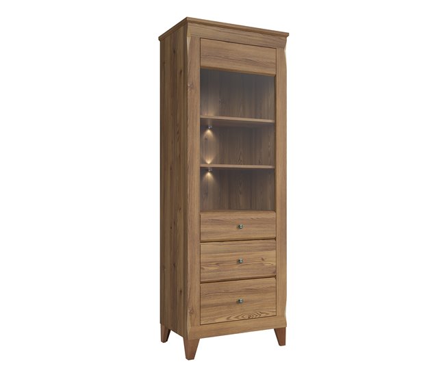 Conforama Vitrina 1 puerta Raya Madera