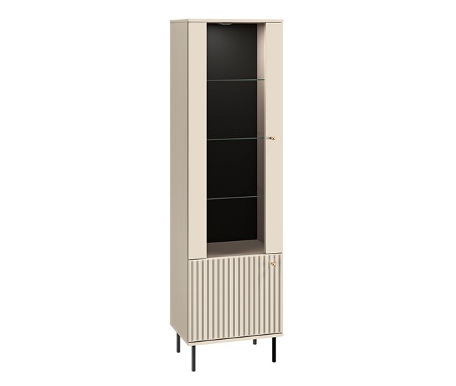 Conforama Vitrina 2 puertas con LED Nova Cachemira