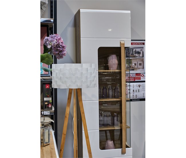 Conforama Vitrina Alta 1 Puerta MONTREAL Blanco