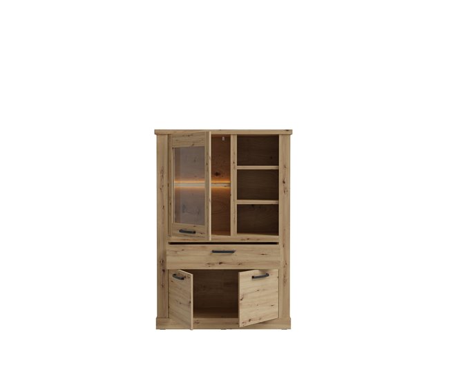Conforama Vitrina Baja AREZZO Roble Artisán