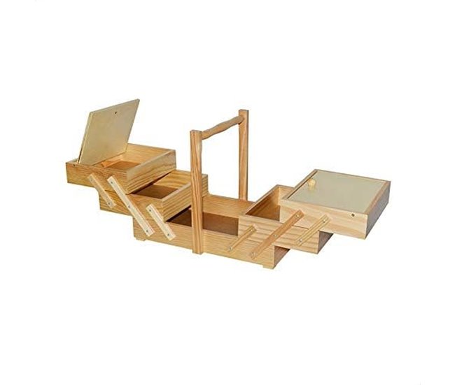 Conforama Well Home Costurero Vintage Barniz