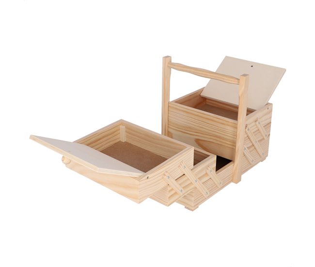 Conforama Well Home Costurero vintage sin barniz