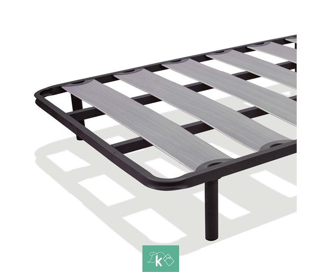 Conforama Conjunto Alora Colchón Viscoelástico 80 X 190 Cm Altura 30 Cm + Somier Lámina De Haya Tubo De Acero 40x30mm Patas 25 Cm