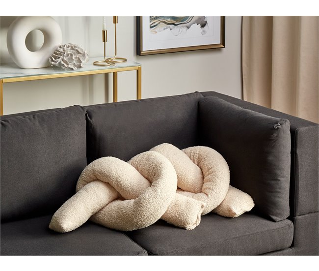 Conforama Conjunto De 2 Cojines Afelpados Beige 172 X 14 Cm GLADIOLUS
