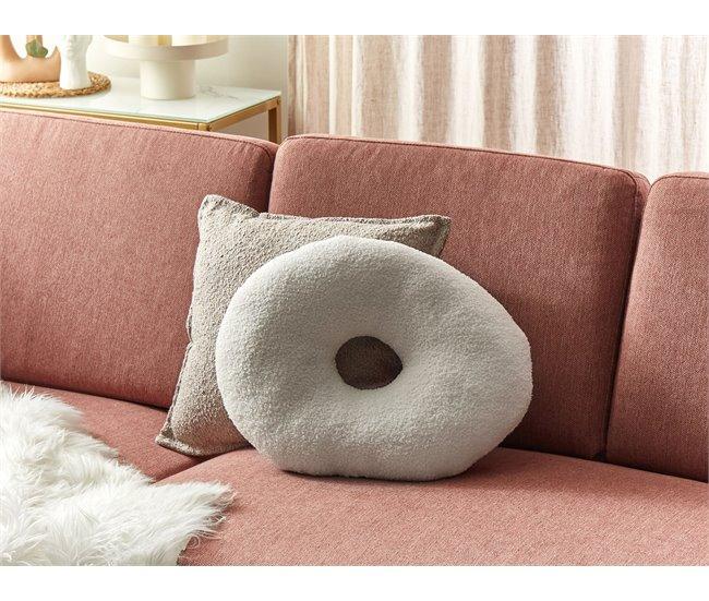 Conforama Conjunto De 2 Cojines Afelpados Blancos HESPERIS