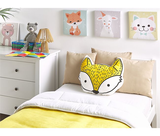 Conforama Conjunto De 2 Cojines Amarillo 50 X 40 Cm VADODARA