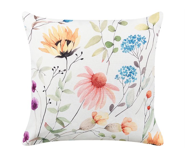 Conforama Conjunto De 2 Cojines De Jardín Estampado Floral 45 X 45 Cm Multicolor MONESI