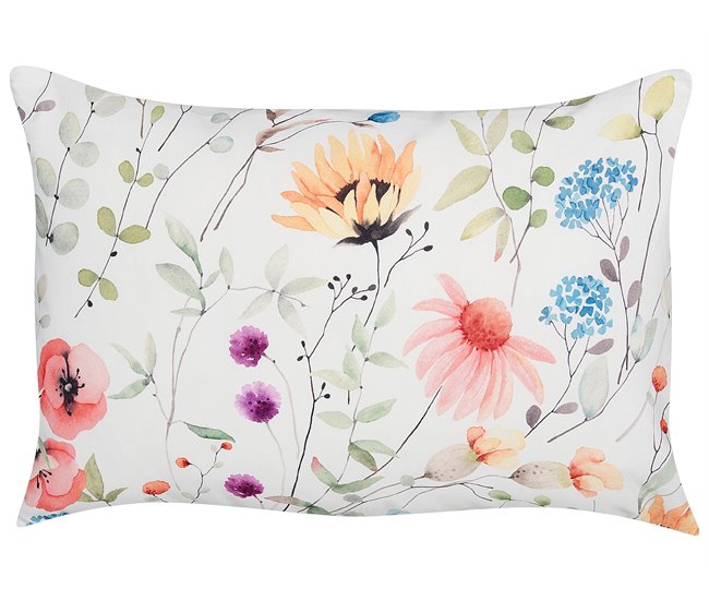 Conforama Conjunto De 2 Cojines De Jardín Estampado Floral 40 X 60 Cm Multicolor MONESI