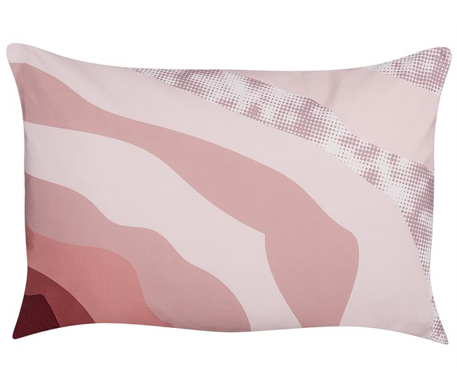 Conforama Conjunto De 2 Cojines De Jardín Motivo Abstracto 40 X 60 Cm Rosa CAMPEI