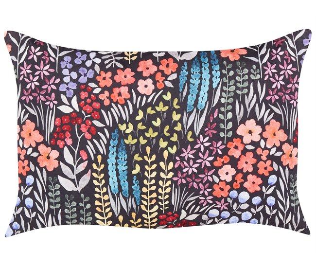 Conforama Conjunto De 2 Cojines De Jardín Motivo Floral 40 X 60 Cm Multicolor CASTELARO