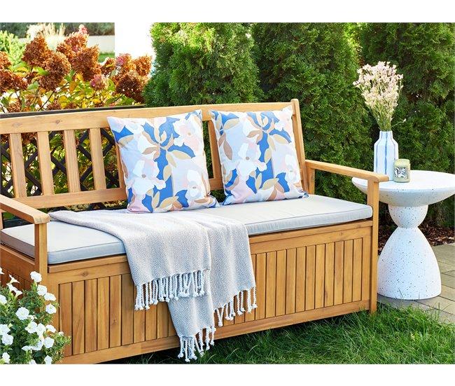 Conforama Conjunto De 2 Cojines De Jardín Motivo Floral 45 X 45 Cm Multicolor VEREZZI