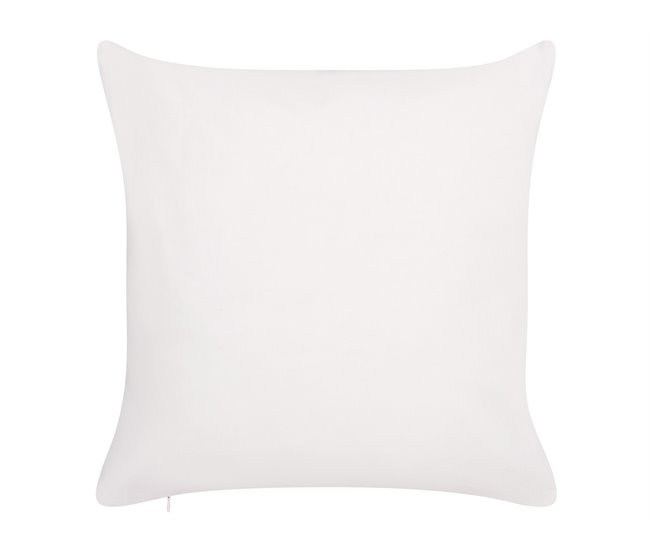 Conforama Conjunto De 2 Cojines De Jardín Motivo Floral 45 X 45 Cm Blanco Y Rosa LANROSSO