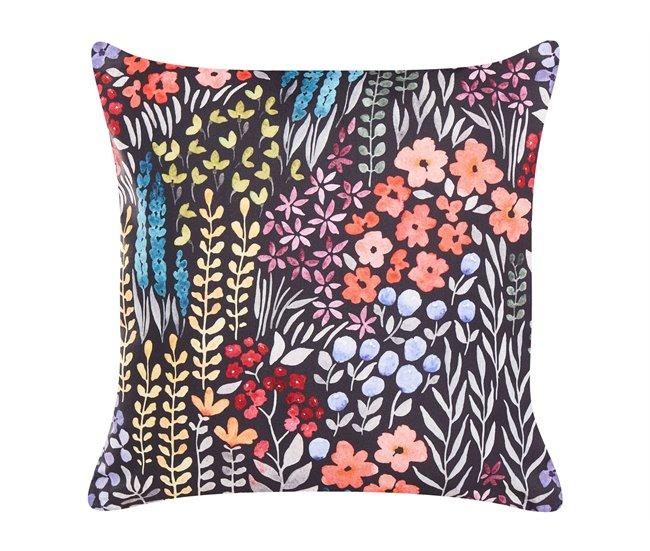 Conforama Conjunto De 2 Cojines De Jardín Motivo Floral 45 X 45 Cm Multicolor CASTELARO