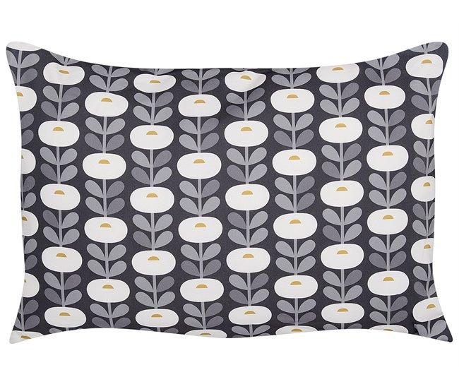 Conforama Conjunto De 2 Cojines De Jardín Motivo Geométrico 40 X 60 Cm Gris VALSORDA