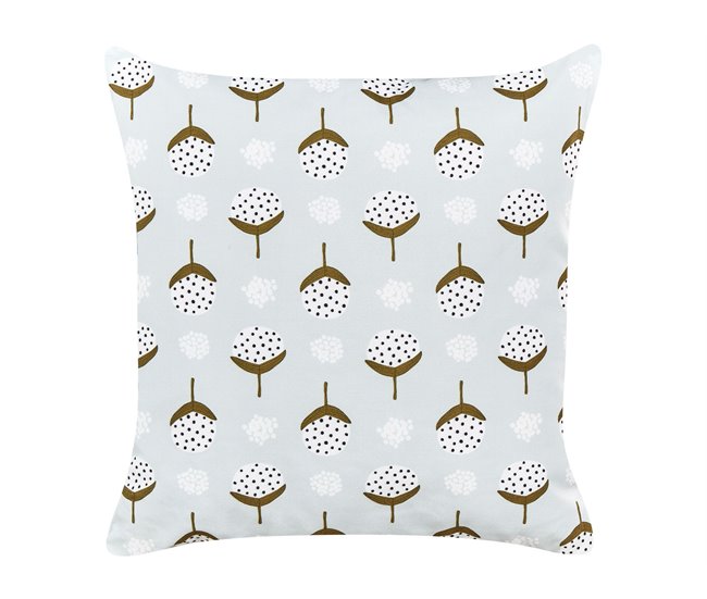 Conforama Conjunto De 2 Cojines De Jardín Motivo Geométrico 45 X 45 Cm Verde Claro CUNEO
