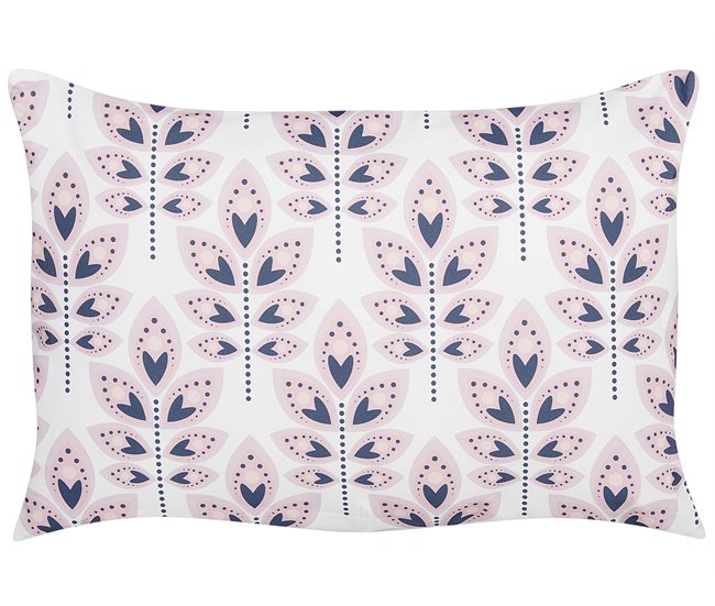 Conforama Conjunto De 2 Cojines De Jardín Motivo Hojas 40 X 60 Cm Beige TORRETTA