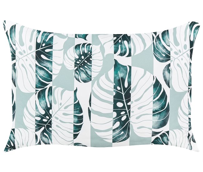 Conforama Conjunto De 2 Cojines De Jardín Motivo Hojas 40 X 60 Cm Verde TERMINI
