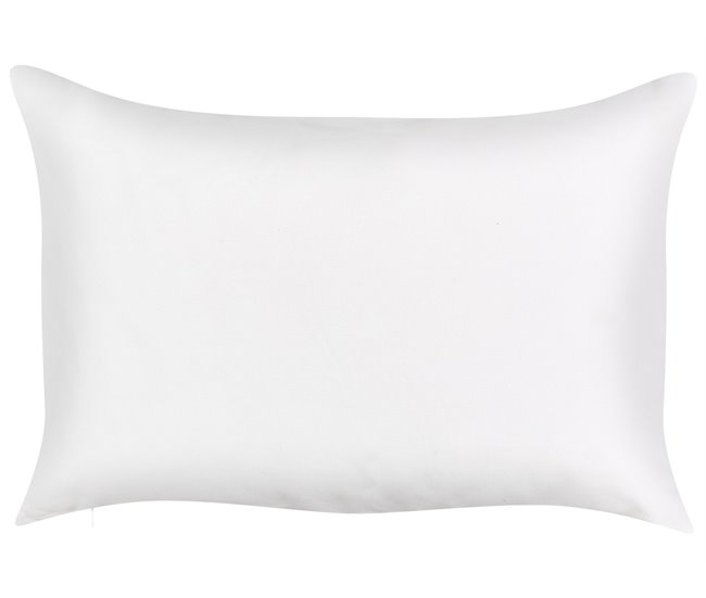 Conforama Conjunto De 2 Cojines De Jardín Motivo Hojas 40 X 60 Cm Blanco Y Azul TORBORA