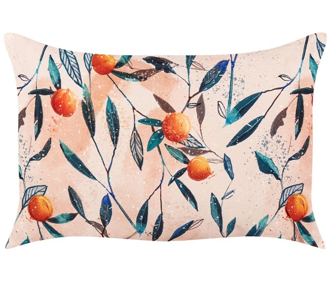 Conforama Conjunto De 2 Cojines De Jardín Motivo Hojas 40 X 60 Cm Multicolor PIALPETTA