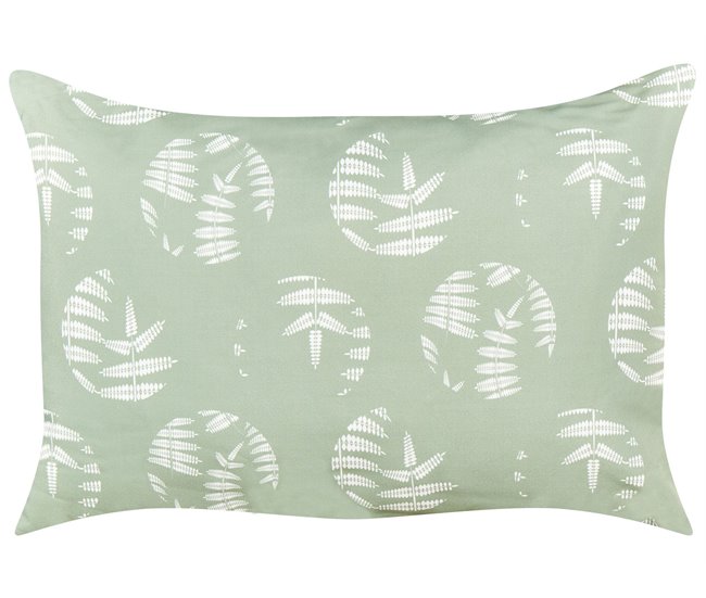 Conforama Conjunto De 2 Cojines De Jardín Motivo Hojas 40 X 60 Cm Verde ALASSIO