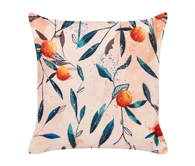 Conforama Conjunto De 2 Cojines De Jardín Motivo Hojas 45 X 45 Cm Multicolor PIALPETTA