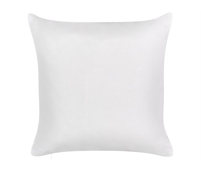 Conforama Conjunto De 2 Cojines De Jardín Motivo Hojas 45 X 45 Cm Blanco Y Azul TORBORA