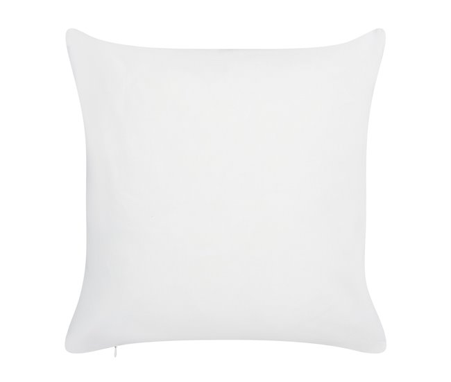 Conforama Conjunto De 2 Cojines De Jardín Motivo Hojas 45 X 45 Cm Azul VEGLINO