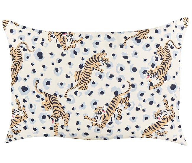 Conforama Conjunto De 2 Cojines De Jardín Motivo Tigres 40 X 60 Cm Multicolor ARENZANO