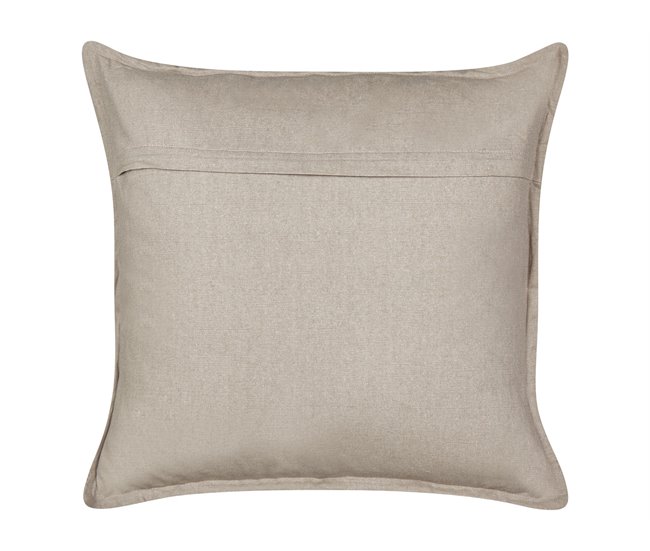 Conforama Conjunto De 2 Cojines De Terciopelo Gris Pardo Motivo Cangrejo 45 X 45 Cm BOSSIELLA