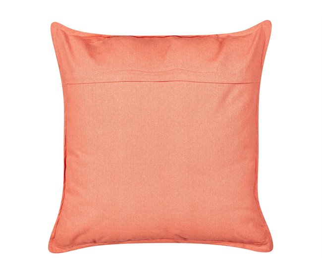 Conforama Conjunto De 2 Cojines De Terciopelo Rojo Motivo Coral 45 X 45 Cm NORI