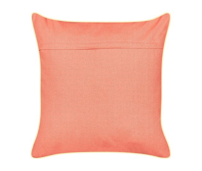 Conforama Conjunto De 2 Cojines De Terciopelo Rojo Motivo Pulpo 45 X 45 Cm LAMINARIA