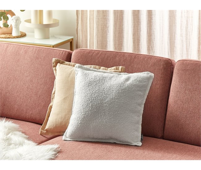 Conforama Conjunto De 2 Cojines Decorativos Blanco Crema SENECIA