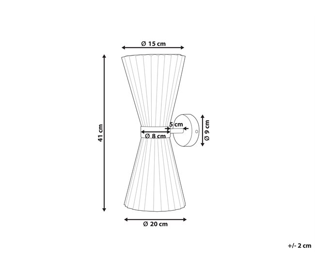 Conforama Conjunto De 2 Lámparas De Pared Blancas TELANG