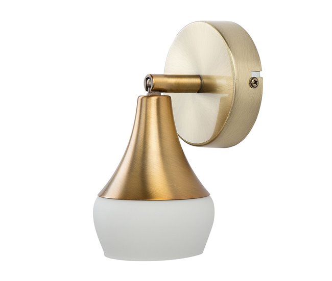 Conforama Conjunto De 2 Lámparas De Pared De Metal Dorado ANTLER