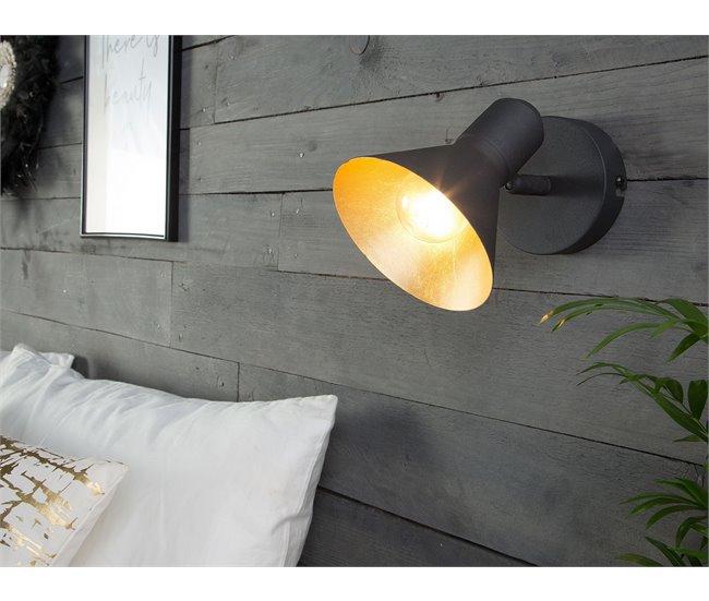 Conforama Conjunto De 2 Lámparas De Pared Negras MERSEY I