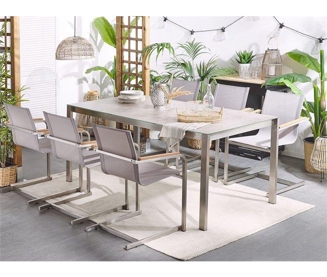 Conforama Conjunto De 2 Sillas De Jardín Beige COSOLETO