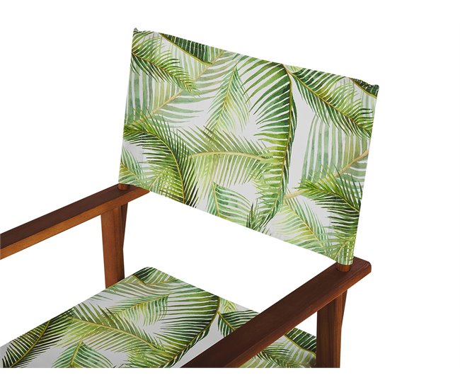 Conforama Conjunto De 2 Telas De Poliéster Verde Claro/blanco Para Silla De Jardín CINE