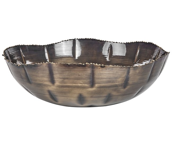 Conforama Conjunto De 3 Cuencos De Metal Latón PINANG