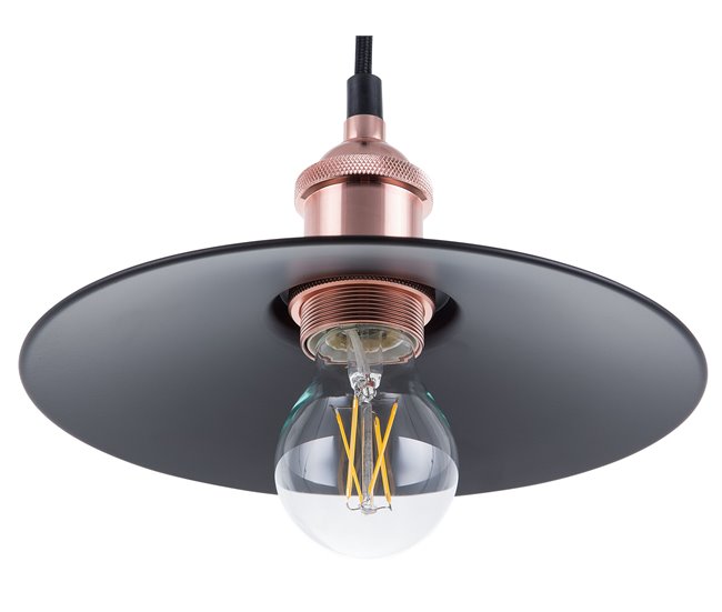 Conforama Conjunto De 3 Lámparas De Techo Negro/cobre SWIFT S