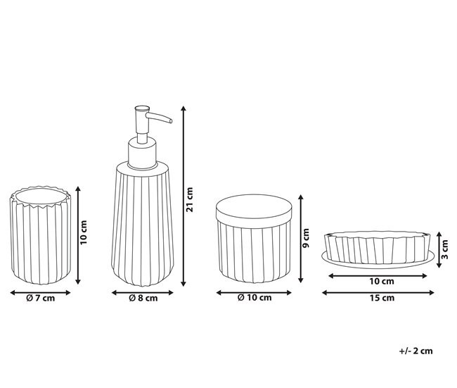 Conforama Conjunto De 4 Accesorios De Baño De Vidrio Azul Turquesa/plateado TECATE