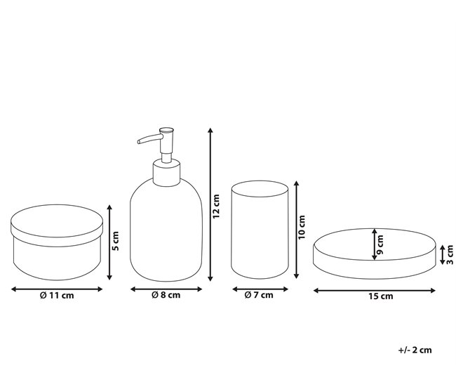 Conforama Conjunto De 4 Accesorios De Baño De Vidrio Violeta/plateado TELMA