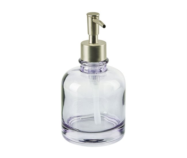 Conforama Conjunto De 4 Accesorios De Baño De Vidrio Violeta/plateado TELMA