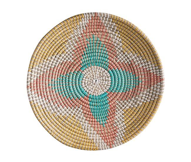 Conforama Conjunto De 5 Decoraciones De Pared De Hierba Marina Multicolor SONLA