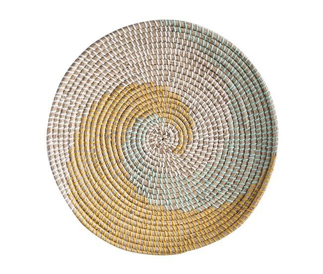 Conforama Conjunto De 6 Decoraciones De Pared De Hierba Marina Multicolor BACNINH