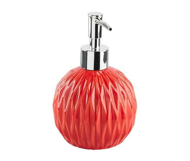 Conforama Conjunto De Accesorios De Baño De Cerámica Roja BELEM