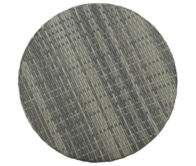 Conforama Conjunto De Bar Para Jardín 3 Piezas Ratán Sintético Gris